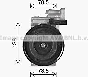 Ava Quality Cooling KAK323 - Compressore, Climatizzatore www.autoricambit.com