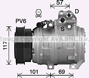 Ava Quality Cooling KAK323 - Compressore, Climatizzatore www.autoricambit.com