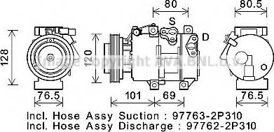 Ava Quality Cooling KAK274 - Compressore, Climatizzatore www.autoricambit.com