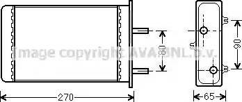 Ava Quality Cooling LC 6064 - Scambiatore calore, Riscaldamento abitacolo www.autoricambit.com