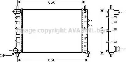 Ava Quality Cooling LC 2077 - Radiatore, Raffreddamento motore www.autoricambit.com