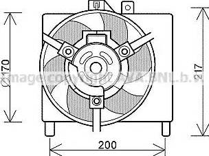 Ava Quality Cooling MC 7504 - Ventola, Raffreddamento motore www.autoricambit.com