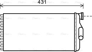 Ava Quality Cooling ME6279 - Scambiatore calore, Riscaldamento abitacolo www.autoricambit.com
