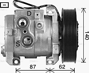 Ava Quality Cooling MEAK342 - Compressore, Climatizzatore www.autoricambit.com