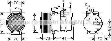 Ava Quality Cooling MEK250 - Compressore, Climatizzatore www.autoricambit.com