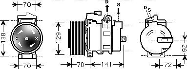 Ava Quality Cooling MEAK250 - Compressore, Climatizzatore www.autoricambit.com