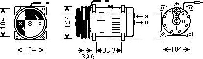 Ava Quality Cooling MFAK002 - Compressore, Climatizzatore www.autoricambit.com