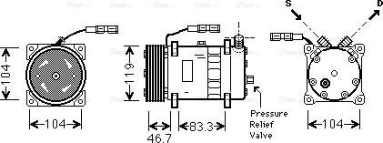 Ava Quality Cooling MNAK048 - Compressore, Climatizzatore www.autoricambit.com