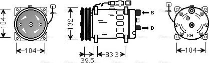 Ava Quality Cooling MNAK047 - Compressore, Climatizzatore www.autoricambit.com