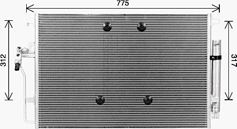 Ava Quality Cooling MS5724D - Condensatore, Climatizzatore www.autoricambit.com