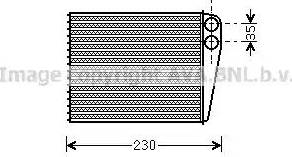 Ava Quality Cooling MS 6465 - Scambiatore calore, Riscaldamento abitacolo www.autoricambit.com