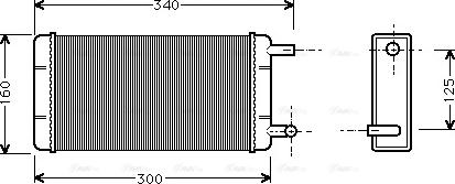 Ava Quality Cooling MS 6108 - Scambiatore calore, Riscaldamento abitacolo www.autoricambit.com