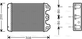 Ava Quality Cooling MS 6102 - Scambiatore calore, Riscaldamento abitacolo www.autoricambit.com