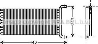 Ava Quality Cooling MS 6399 - Scambiatore calore, Riscaldamento abitacolo www.autoricambit.com