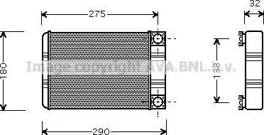 Ava Quality Cooling MS 6312 - Scambiatore calore, Riscaldamento abitacolo www.autoricambit.com