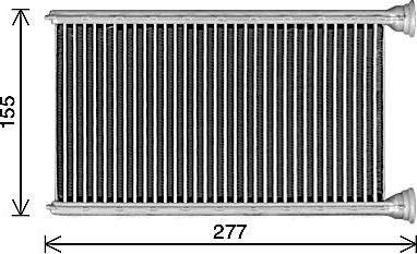 Ava Quality Cooling MS6780 - Scambiatore calore, Riscaldamento abitacolo www.autoricambit.com