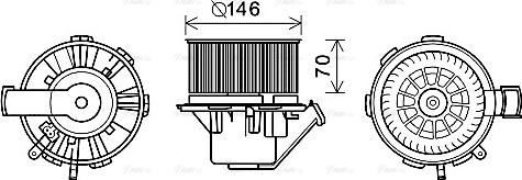 Ava Quality Cooling MS8648 - Ventilatore abitacolo www.autoricambit.com