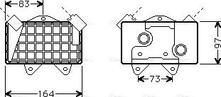 Ava Quality Cooling MS 3240 - Radiatore olio, Olio motore www.autoricambit.com