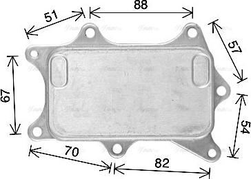 Ava Quality Cooling MS3760 - Radiatore olio, Olio motore www.autoricambit.com