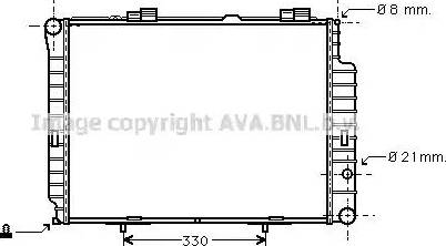 Ava Quality Cooling MS 2191 - Radiatore, Raffreddamento motore www.autoricambit.com