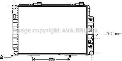 Ava Quality Cooling MS 2146 - Radiatore, Raffreddamento motore www.autoricambit.com