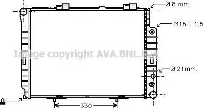 Ava Quality Cooling MS 2189 - Radiatore, Raffreddamento motore www.autoricambit.com