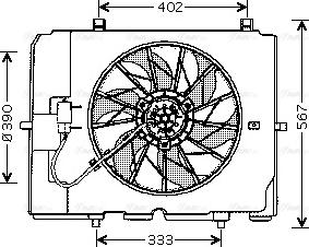 Ava Quality Cooling MS 7502 - Ventola, Raffreddamento motore www.autoricambit.com