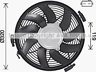 Ava Quality Cooling MS7719 - Ventola, Raffreddamento motore www.autoricambit.com