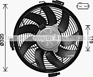 Ava Quality Cooling MS7722 - Ventola, Raffreddamento motore www.autoricambit.com