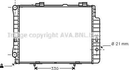 Ava Quality Cooling MSA2192 - Radiatore, Raffreddamento motore www.autoricambit.com