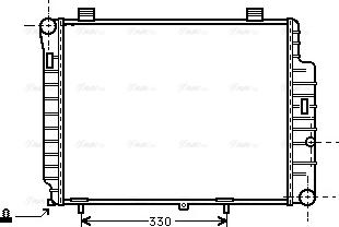 Ava Quality Cooling MSA2155 - Radiatore, Raffreddamento motore www.autoricambit.com