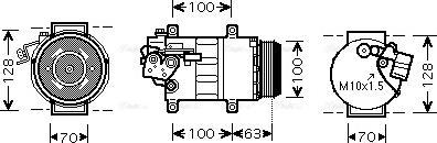 Ava Quality Cooling MS K404 - Compressore, Climatizzatore www.autoricambit.com