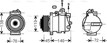 Ava Quality Cooling MSAK568 - Compressore, Climatizzatore www.autoricambit.com