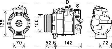 Ava Quality Cooling MSAK639 - Compressore, Climatizzatore www.autoricambit.com