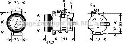 Ava Quality Cooling MSAK091 - Compressore, Climatizzatore www.autoricambit.com