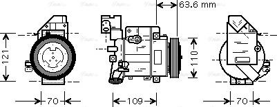 Ava Quality Cooling MSAK075 - Compressore, Climatizzatore www.autoricambit.com