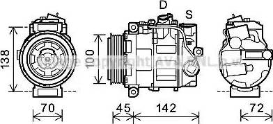 Ava Quality Cooling MS K344 - Compressore, Climatizzatore www.autoricambit.com