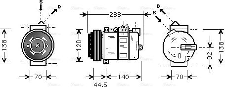 Ava Quality Cooling MS K277 - Compressore, Climatizzatore www.autoricambit.com