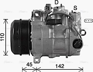 Ava Quality Cooling MSAK742 - Compressore, Climatizzatore www.autoricambit.com