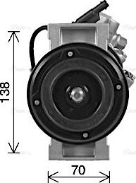 Ava Quality Cooling MSAK747 - Compressore, Climatizzatore www.autoricambit.com