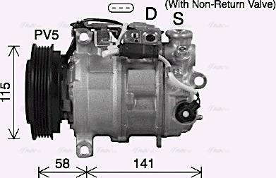 Ava Quality Cooling MSAK772 - Compressore, Climatizzatore www.autoricambit.com