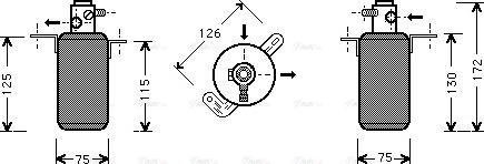 Ava Quality Cooling MSD267 - Essiccatore, Climatizzatore www.autoricambit.com