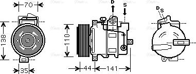 Ava Quality Cooling MS K401 - Compressore, Climatizzatore www.autoricambit.com