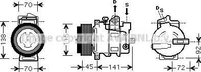 Ava Quality Cooling MS K439 - Compressore, Climatizzatore www.autoricambit.com