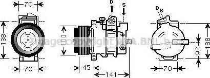 Ava Quality Cooling MS K428 - Compressore, Climatizzatore www.autoricambit.com