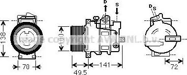 Ava Quality Cooling MS K476 - Compressore, Climatizzatore www.autoricambit.com