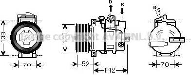 Ava Quality Cooling MSK590 - Compressore, Climatizzatore www.autoricambit.com