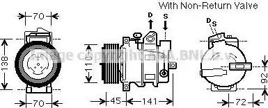 Ava Quality Cooling MSK569 - Compressore, Climatizzatore www.autoricambit.com