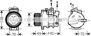 Ava Quality Cooling MSK566 - Compressore, Climatizzatore www.autoricambit.com