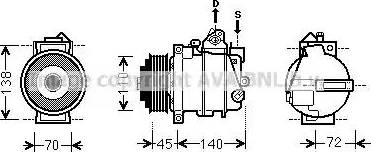 Ava Quality Cooling MSK561 - Compressore, Climatizzatore www.autoricambit.com